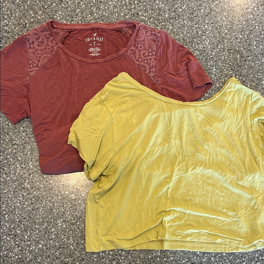 2 American Eagle soft and sexy shirts
